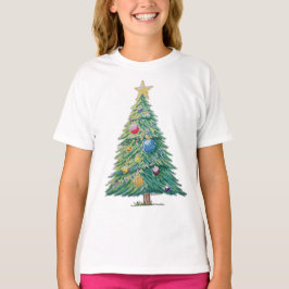 Camiseta Árbol de Navidad Colorido
