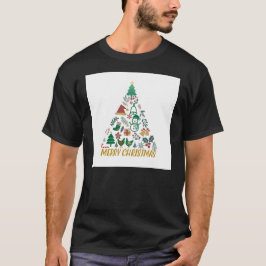 Camiseta Árbol de Navidad con estrella amarilla