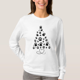 Camiseta Árbol de Navidad con impresión de tracción adorabl