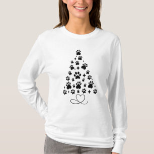 Camiseta Árbol de Navidad con impresión de tracción adorabl
