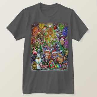 Camiseta Árbol de Navidad con recortes