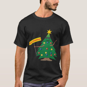 Camiseta Árbol de Navidad con Rótulo
