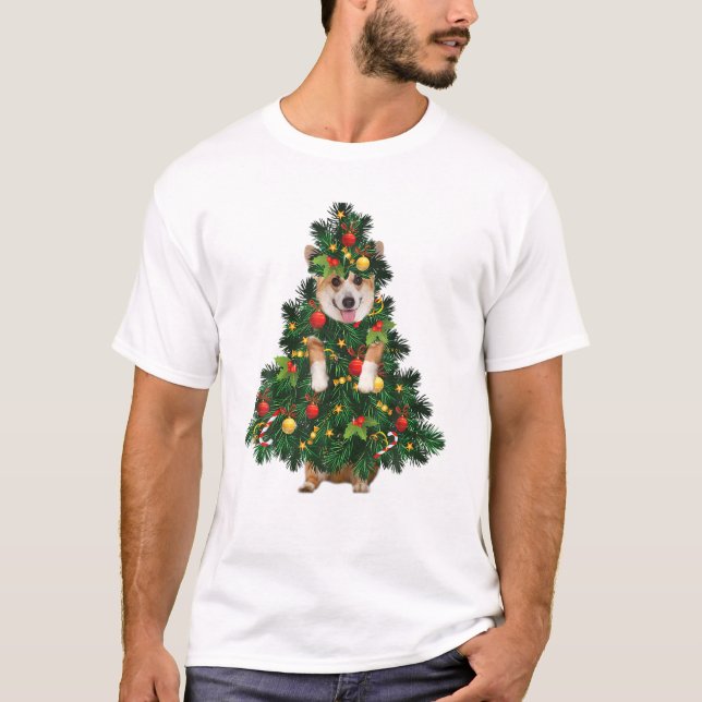 Camiseta Árbol de Navidad Corgi 2024 (Anverso)