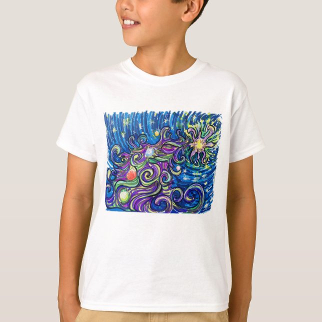 Camiseta Árbol de Navidad Cósmico (Anverso)
