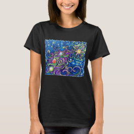 Camiseta Árbol de Navidad Cósmico