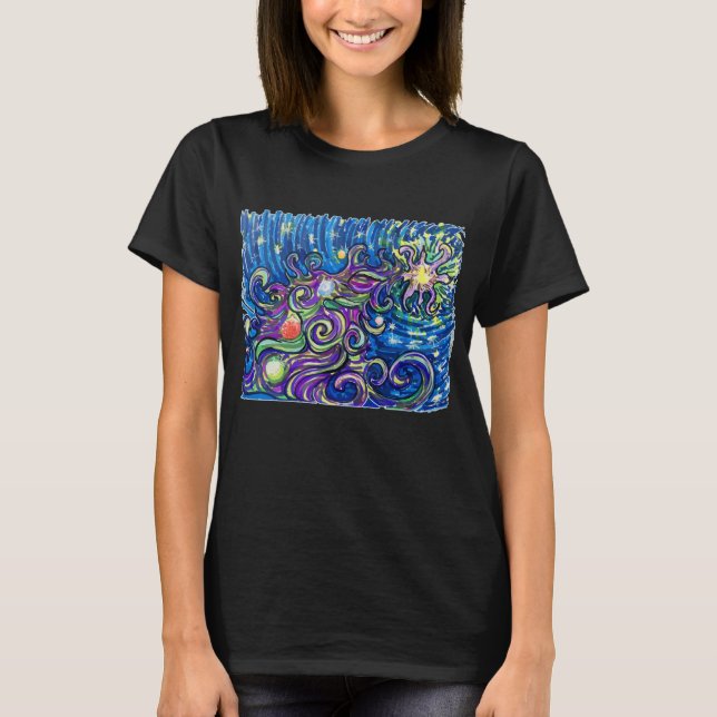 Camiseta Árbol de Navidad Cósmico (Anverso)