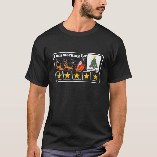 Camiseta Árbol de navidad de 5 estrellas (Anverso)