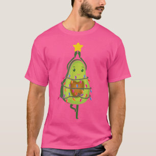 Camiseta Árbol de Navidad de aguacate enciende el costo veg