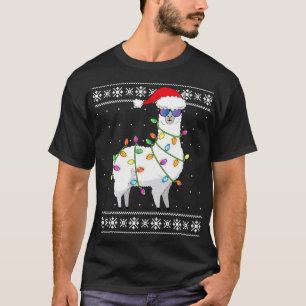 Camiseta Árbol de Navidad de Alpaca Divertidos Navidades fe