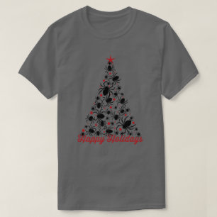 Camiseta Árbol de Navidad de araña gótica