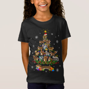 Camiseta Árbol de navidad de ardilla ilumina la ardilla de 