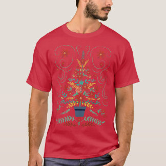 Camiseta Árbol de Navidad de Arte Popular