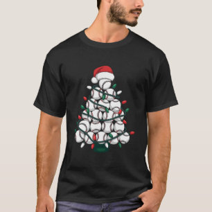 Camiseta Árbol de Navidad de béisbol Santa Deportes