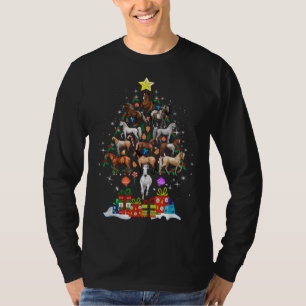 Camiseta Árbol de Navidad de Caballos para Niños