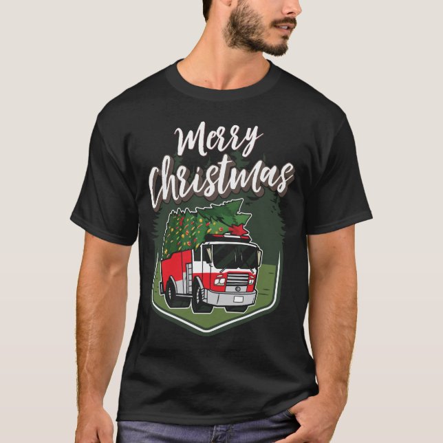 Camiseta Árbol de navidad de camión de navidades (Anverso)