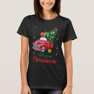 Camiseta Árbol de Navidad de Camión Rojo