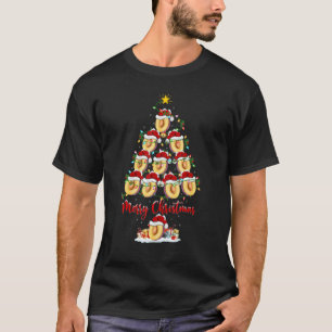 Camiseta Árbol de Navidad de ciruela enciende Navidad de Sa