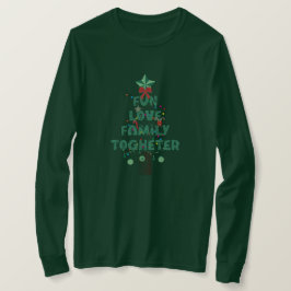 Camiseta Árbol de Navidad de Diversión Amor Familia Juntos