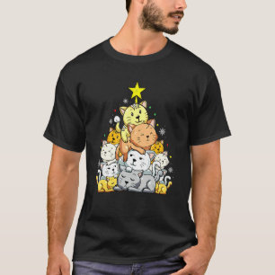 Camiseta Árbol de Navidad de Gato Meowy Catmas Navidad