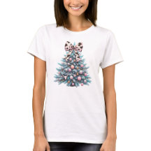 Árbol de Navidad de impresión de vaca