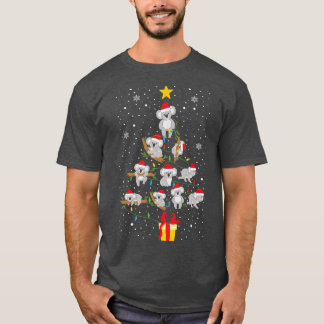 Camiseta Árbol de Navidad de Koala enciende divertidos mach