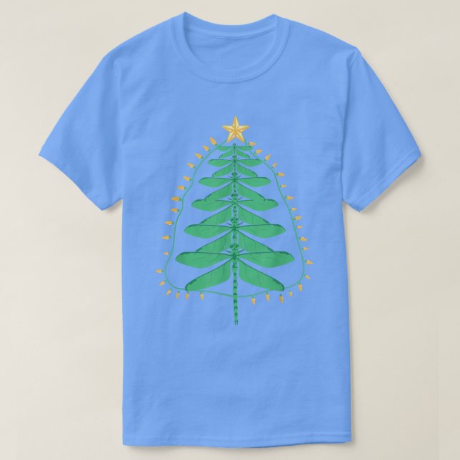 Camiseta Árbol de Navidad de la libélula Navidad Regalos de (Diseño del anverso)