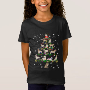 Camiseta Árbol De Navidad De Labrador Cubierto De Lámparas