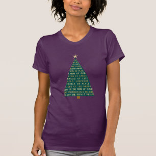 Camiseta Árbol de Navidad de los Nombres de Jesús