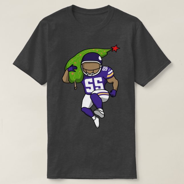 Camiseta Árbol de Navidad de Minnesota Vikings (Diseño del anverso)
