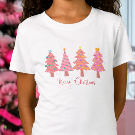 Camiseta Árbol de navidad de moras rosadas