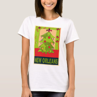 Camiseta Árbol de Navidad de Nueva Orleans