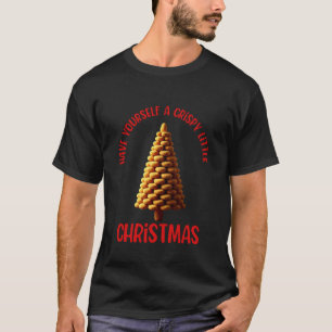 Camiseta Árbol de Navidad de nuggets de pollo Meme Comida F