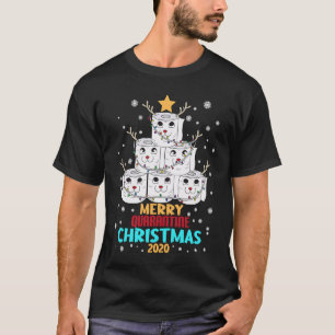 Camiseta Árbol de Navidad de Papel Higiénico Feliz Cuarente
