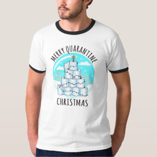 Camiseta Árbol de Navidad de Papel Higiénico Feliz Cuarente