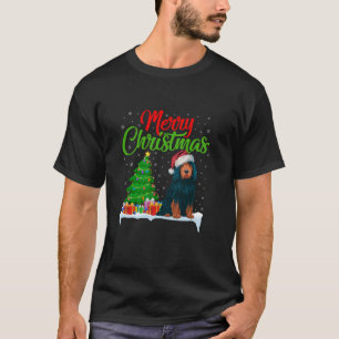 Camiseta Árbol de Navidad de Perro de Agua Portugués Ilumin