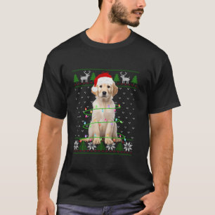 Camiseta Árbol de Navidad de perro de Labrador ilumina a am