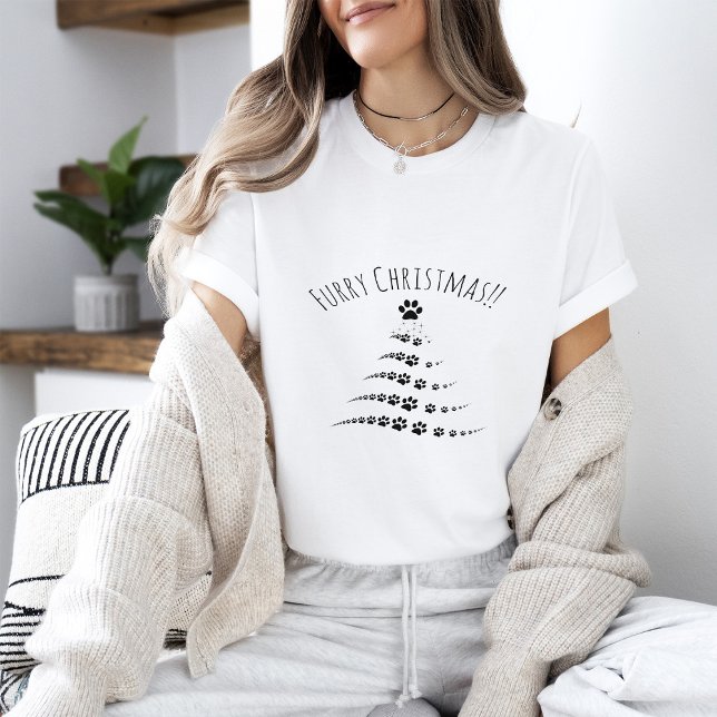 Camiseta Árbol de Navidad de Perro Paw | Navidades furtivos (Subido por el creador)