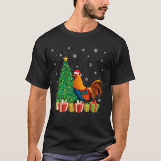 Camiseta Árbol de navidad de pollo iluminando a Chris de So