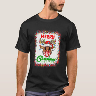 Camiseta Árbol de Navidad de pollo Santa Hat Granjero Navid