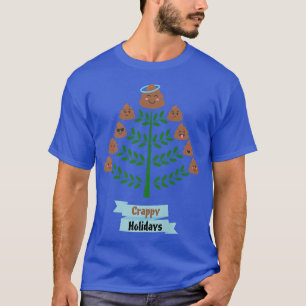 Camiseta Árbol de Navidad de poop alegres fiestas de mierda