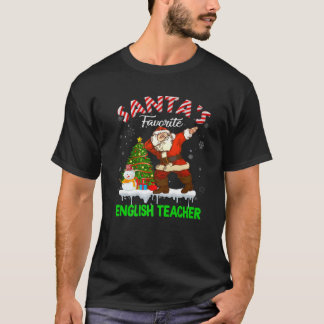 Camiseta Árbol de navidad de profesor de inglés favorito de
