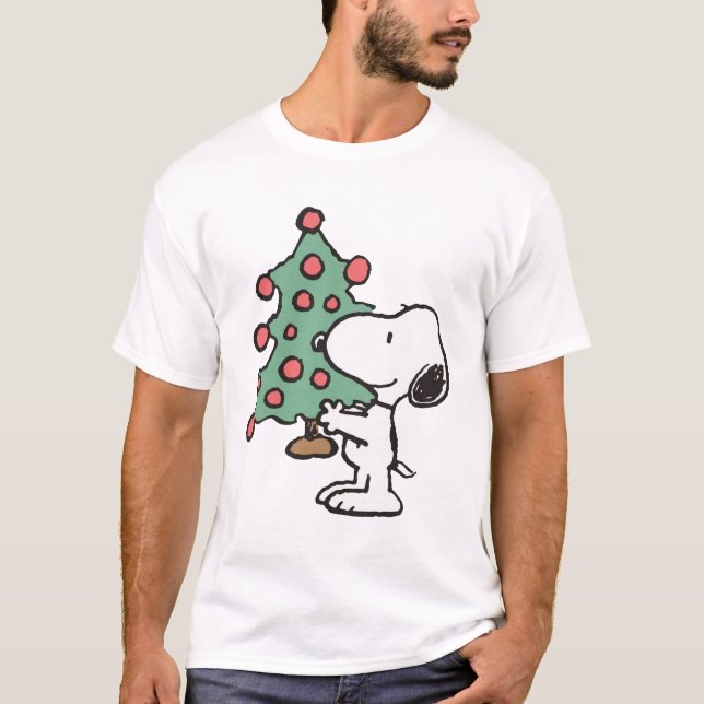 Camiseta árbol de navidad de snoopy (Anverso)