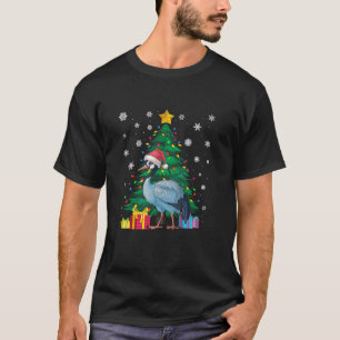 Camiseta Árbol de Navidad de sudor feo ilumina Crane Santa