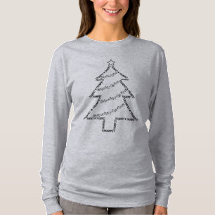 Camiseta Árbol de Navidad de texto de Trump