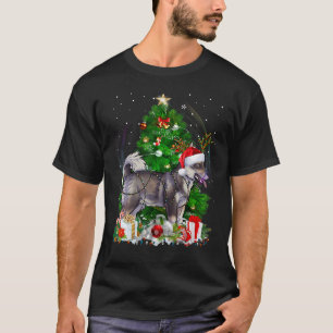 Camiseta Árbol de Navidad de Vallhund sueco luz perro pijam