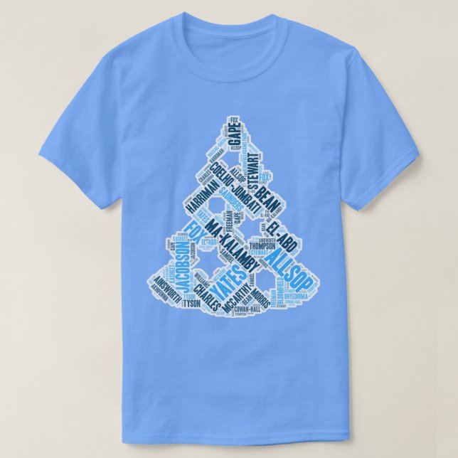 Camiseta Árbol de navidad de XMAS Wycombe Wanderers  (Diseño del anverso)