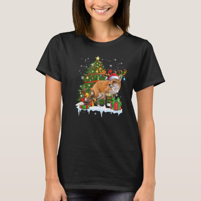 Camiseta Árbol de Navidad de Zorro (Anverso)