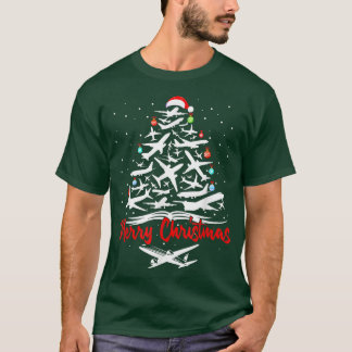 Camiseta Árbol de Navidad del avión