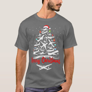 Camiseta Árbol de Navidad del avión