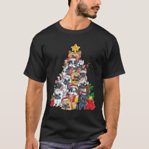 Camiseta Árbol de Navidad del Bulldog francés